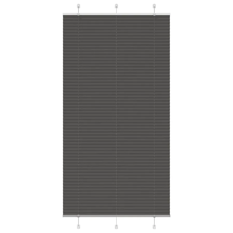 Store plissé noir 105x200 cm largeur du tissu 104,4cm polyester