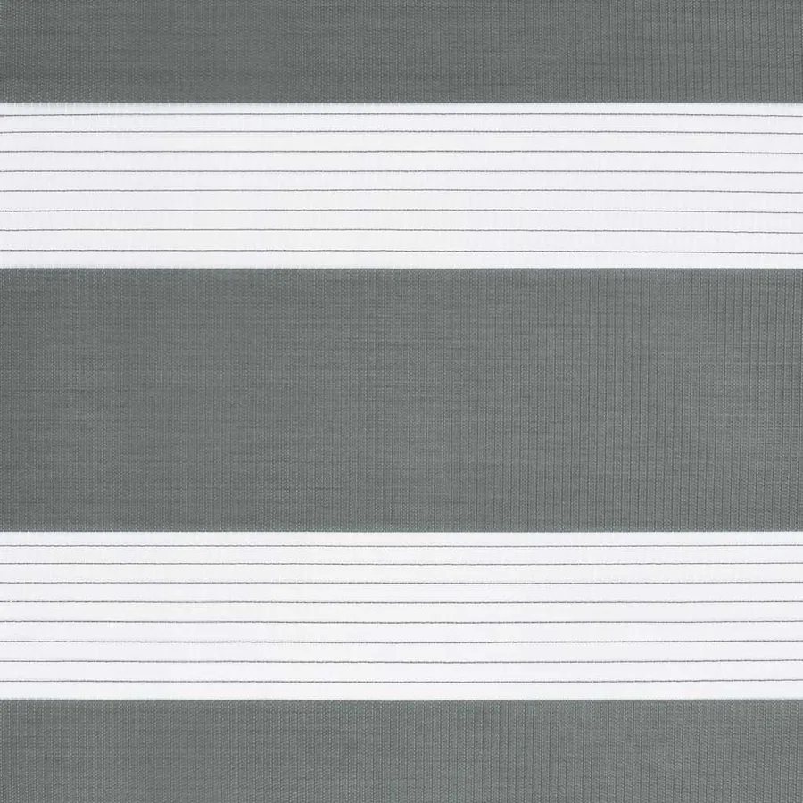 Store zèbre gris foncé largeur du tissu 135,9 cm polyester - 15