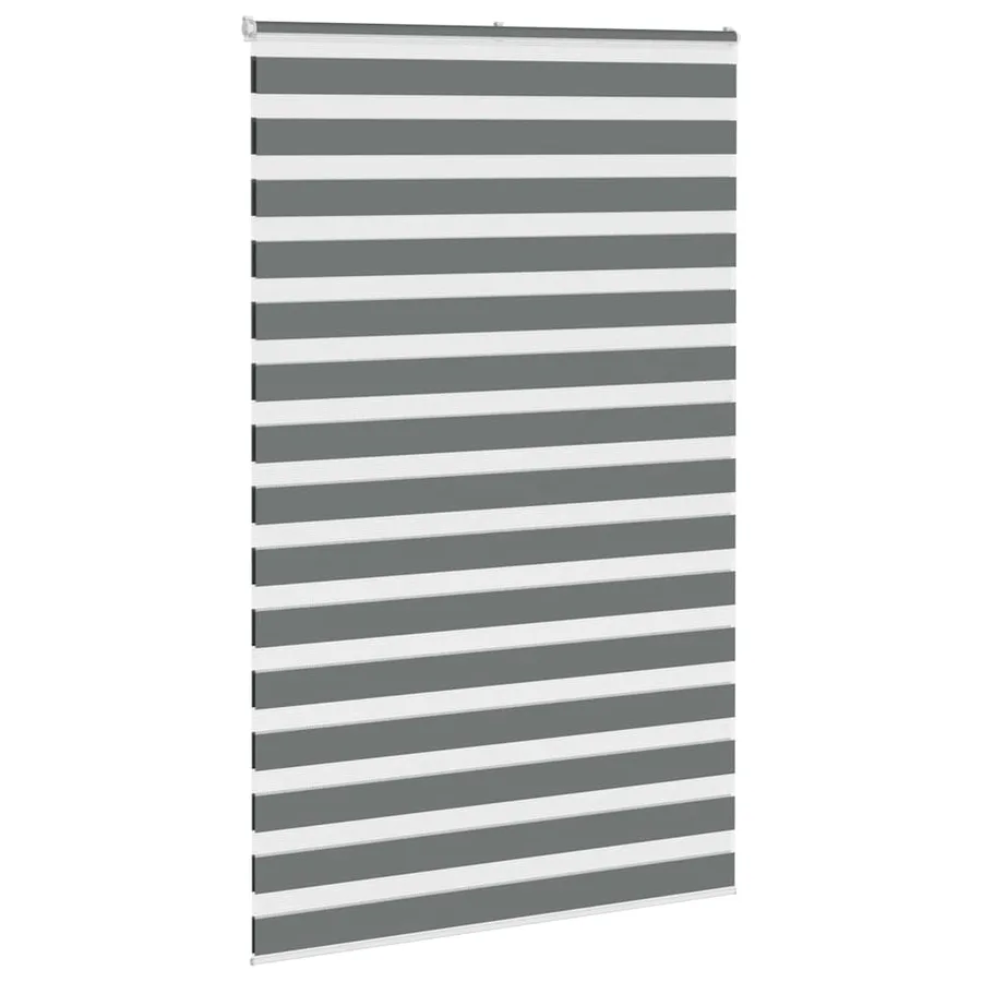 Store zèbre gris foncé largeur du tissu 135,9 cm polyester - 3