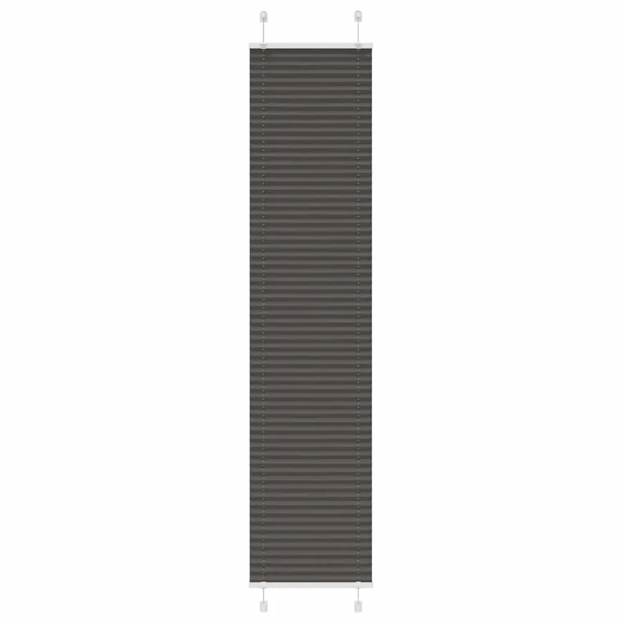 Store plissé noir 45x200 cm largeur du tissu 44,4 cm polyester