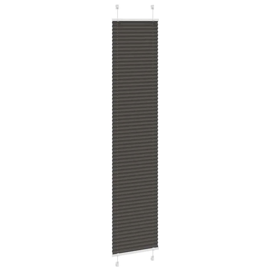 Store plissé noir 45x200 cm largeur du tissu 44,4 cm polyester - 3