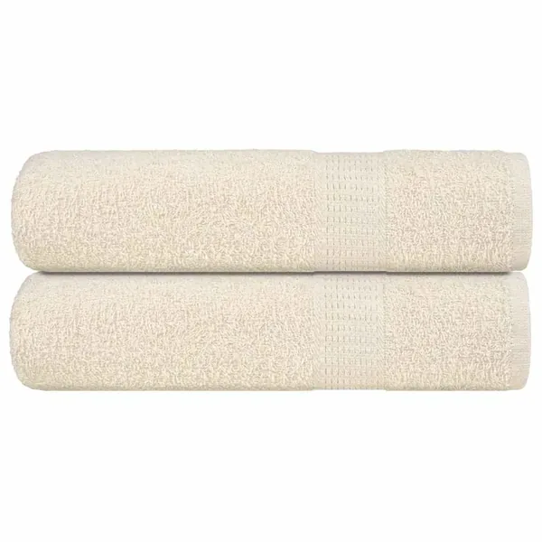 Serviettes de bain FROGN 2 pcs crème 100x150 cm 360 g/m²