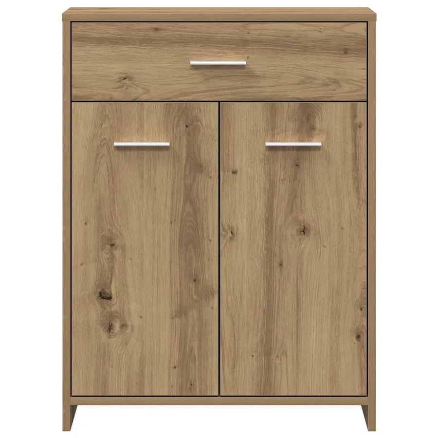 Armoire de salle de bain chêne artisanal 60x33x80 cm - 4