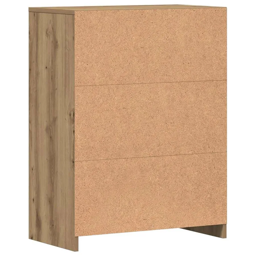 Armoire de salle de bain chêne artisanal 60x33x80 cm - 6