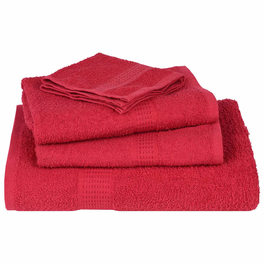 Serviettes FROGN 4 pcs rouge 100x200 cm 360 g/m² - 4