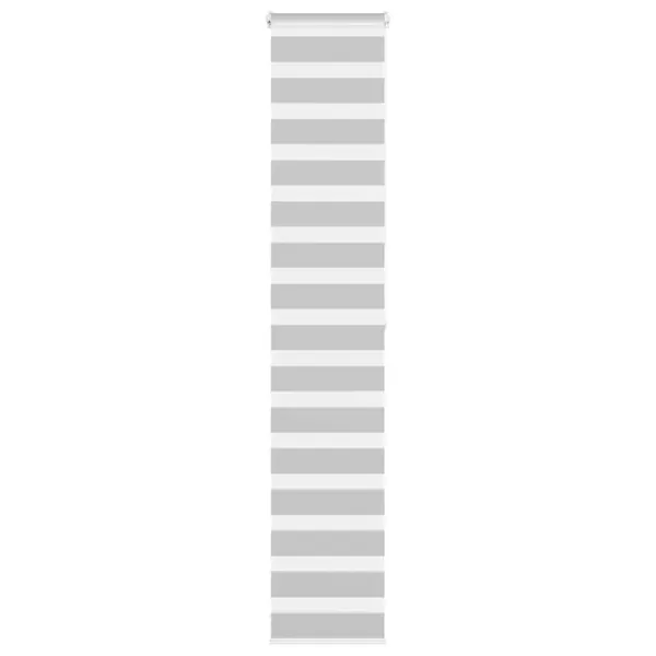 Store zèbre gris clair largeur du tissu 35,9 cm polyester