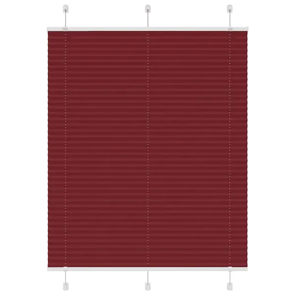 Store plissé rouge bordeaux 105x150 cm largeur du tissu 104,4cm