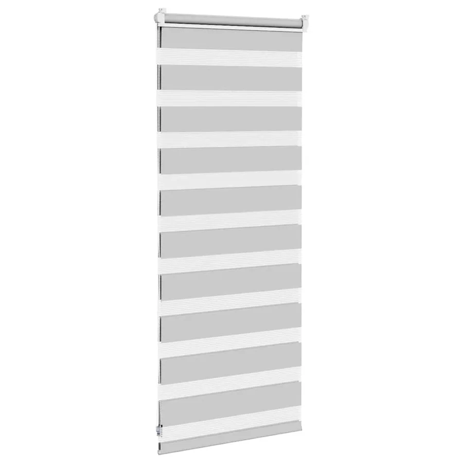 Store zèbre gris clair largeur du tissu 50,9 cm polyester - 4