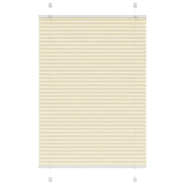 Store plissé crème 95x100 cm largeur du tissu 94,4 cm polyester