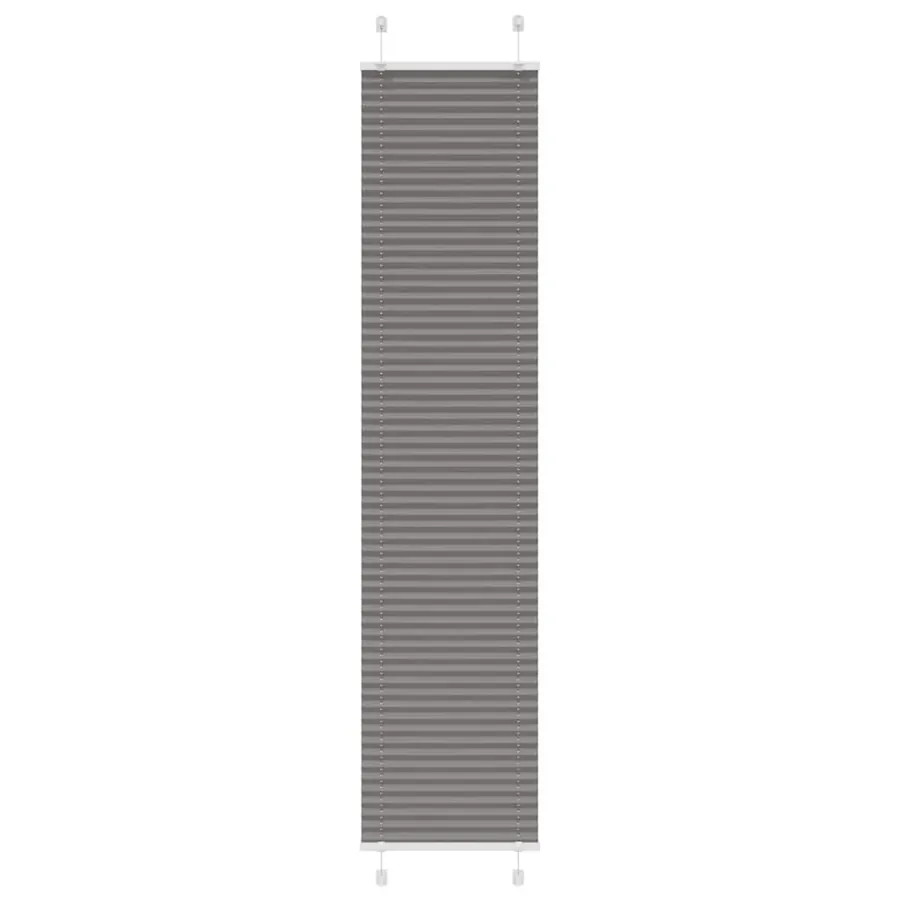 Store plissé anthracite 45x200 cm largeur du tissu 44,4 cm