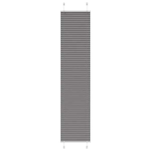 Store plissé anthracite 45x200 cm largeur du tissu 44,4 cm