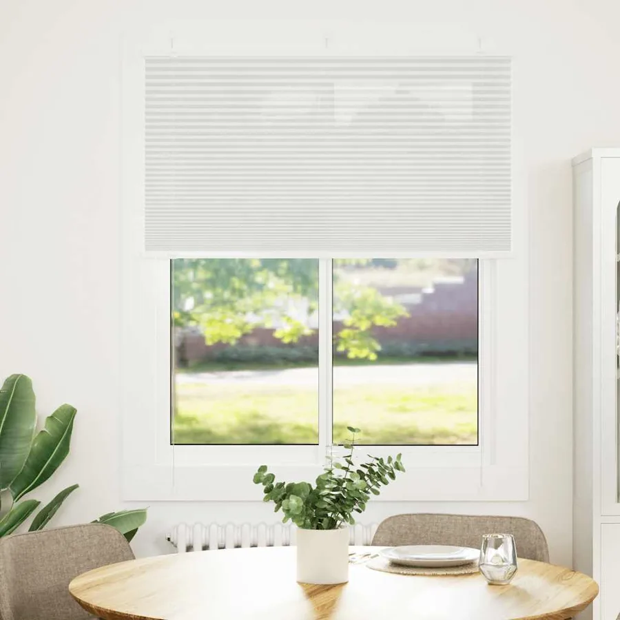 Store plissé gris clair 105x150cm largeur du tissu 104,4cm - 2