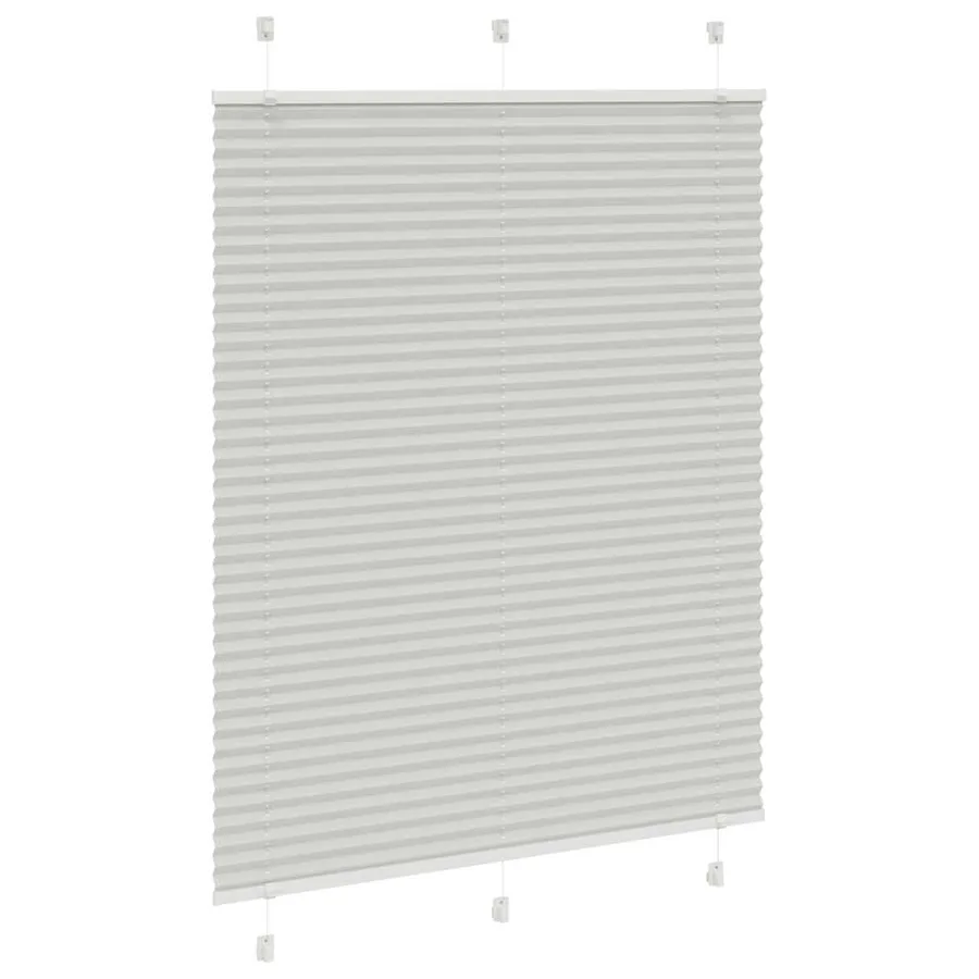 Store plissé gris clair 105x150cm largeur du tissu 104,4cm - 3