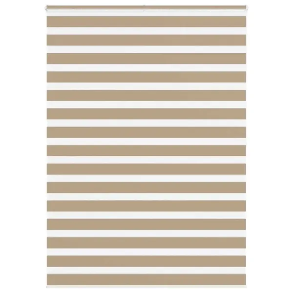 Store zèbre marron sable largeur du tissu 160,9 cm polyester