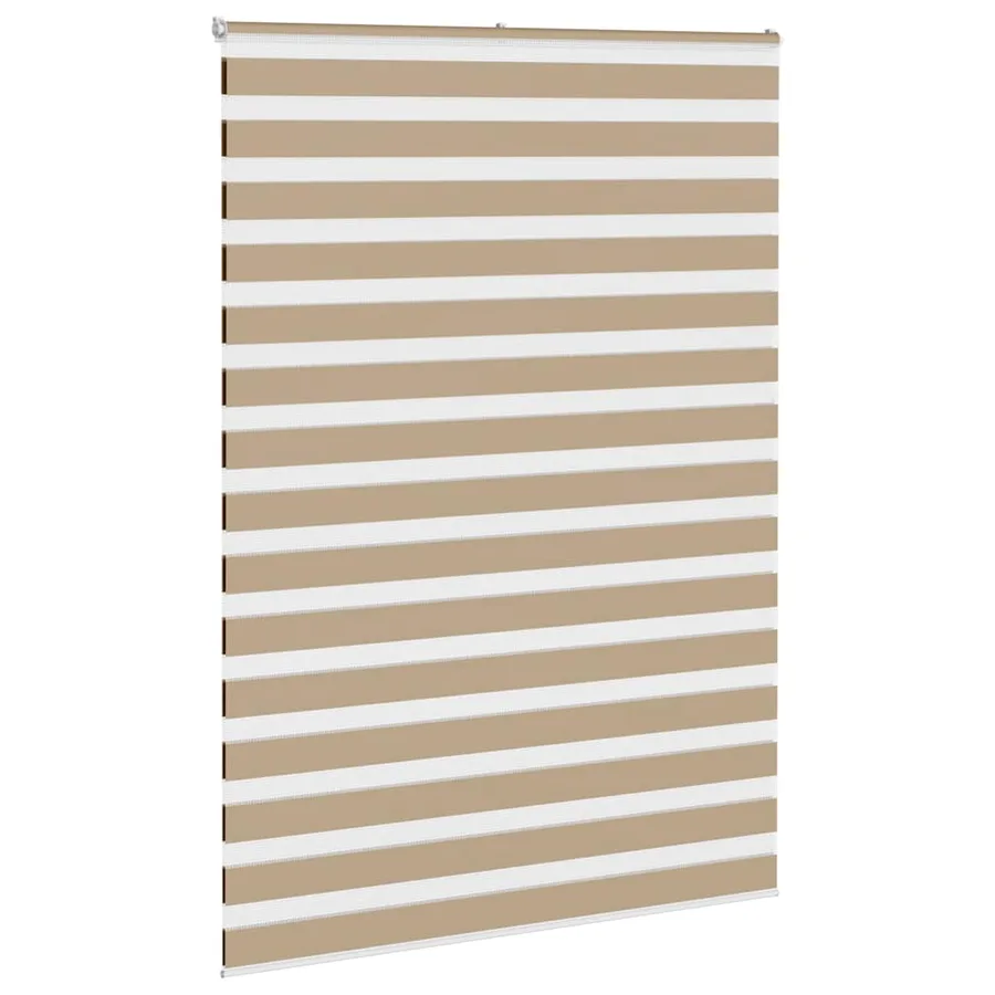 Store zèbre marron sable largeur du tissu 160,9 cm polyester - 3