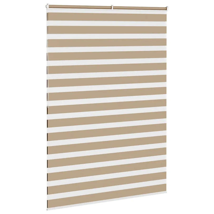 Store zèbre marron sable largeur du tissu 160,9 cm polyester - 4