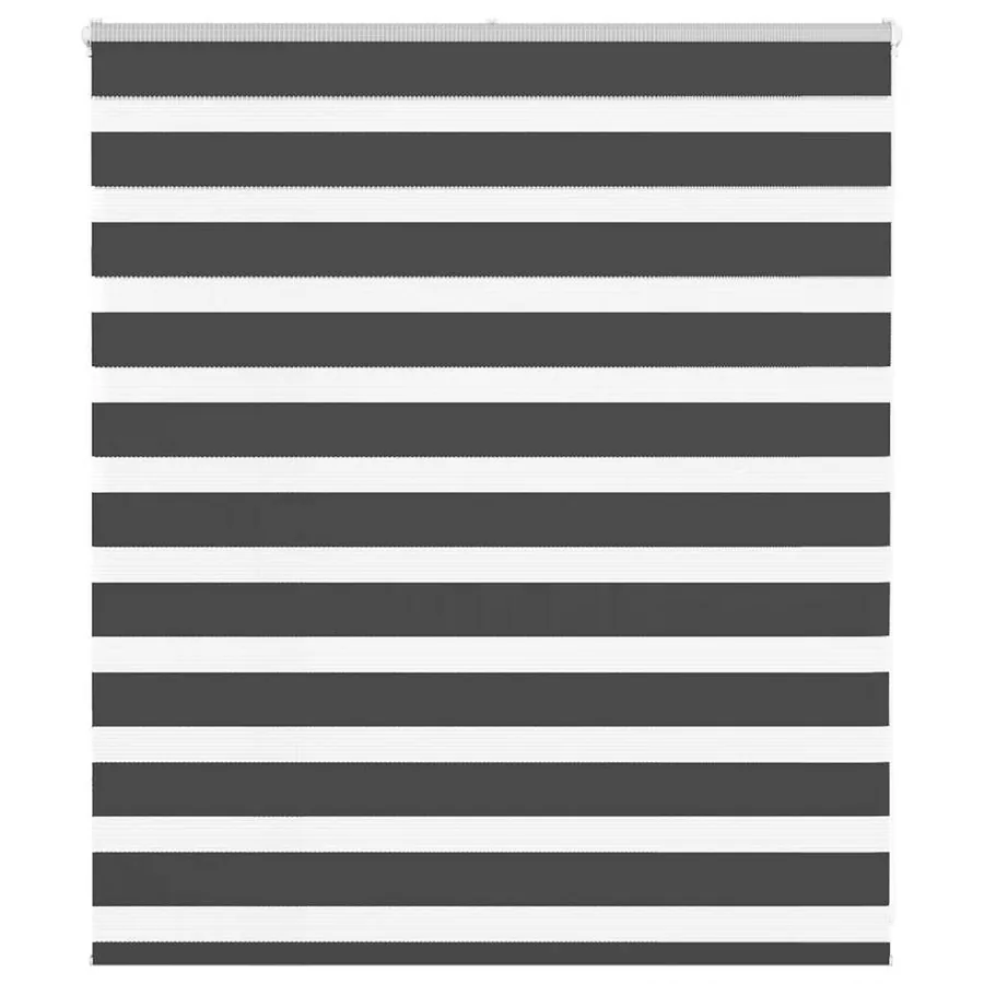 Store zèbre noir 125x100 cm largeur du tissu 120,9 cm polyester