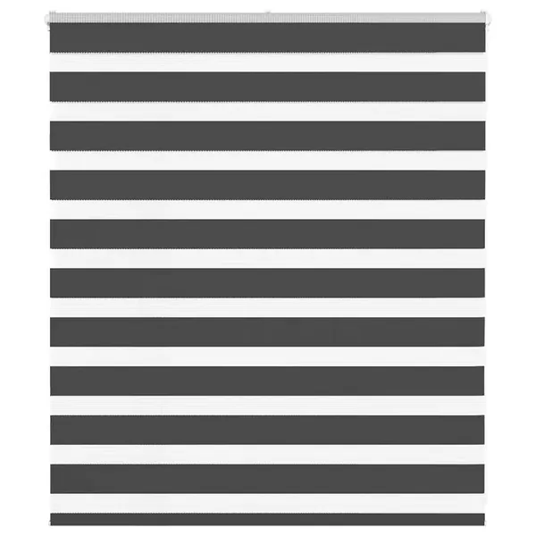 Store zèbre noir 135x100 cm largeur du tissu 130,9 cm polyester