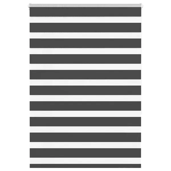 Store zèbre noir 110x150 cm largeur du tissu 105,9 cm polyester