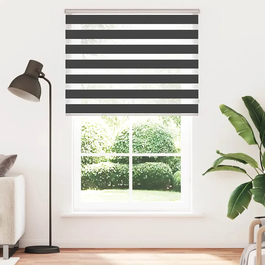 Store zèbre noir 145x230 cm largeur du tissu 140,9 cm polyester - 2