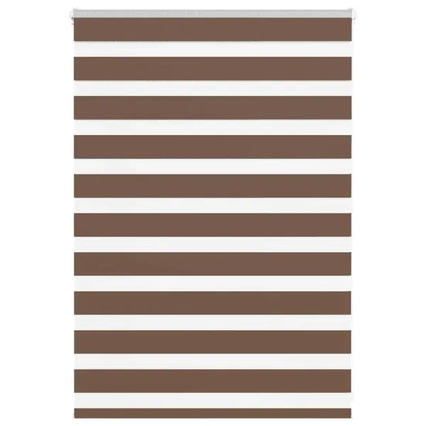 Store zèbre marron 100x100 cm largeur du tissu 95,9cm polyester