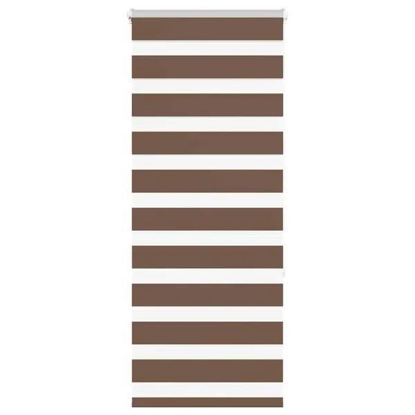 Store zèbre marron 65x150 cm largeur du tissu 60,9 cm polyester