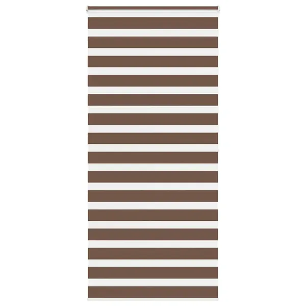 Store zèbre marron 95x200 cm largeur du tissu 90,9 cm polyester