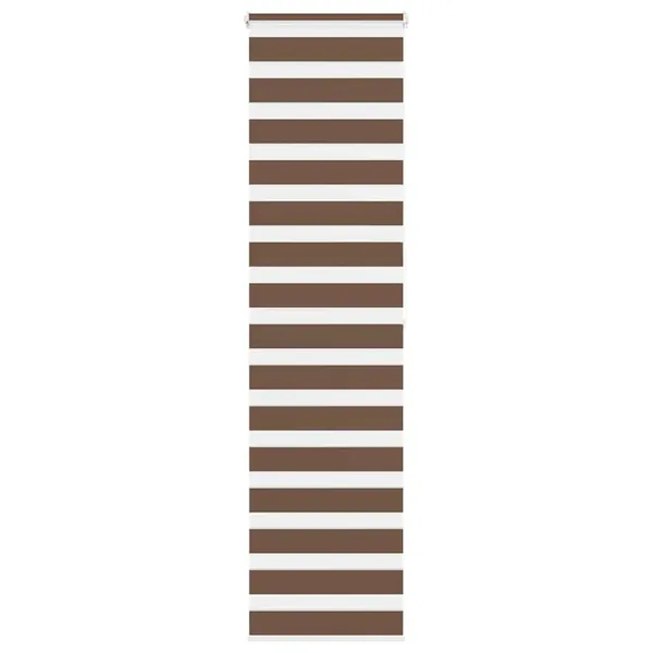 Store zèbre marron 65x200 cm largeur du tissu 60,9 cm polyester