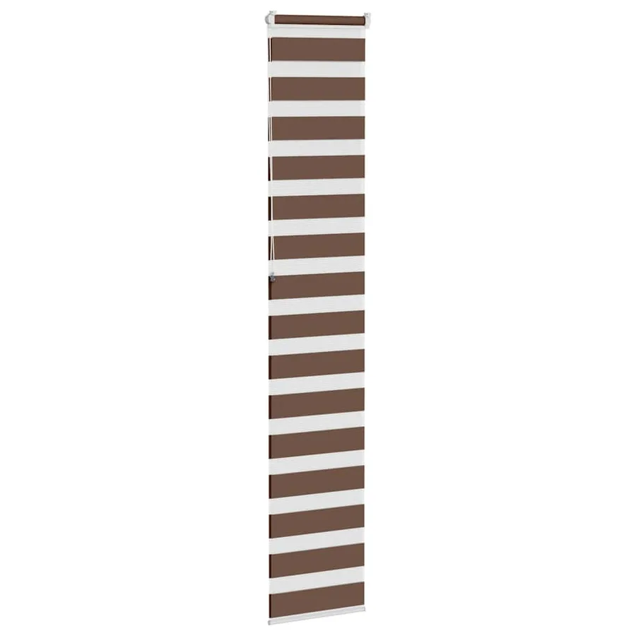Store zèbre marron 40x230 cm largeur du tissu 35,9 cm polyester - 4