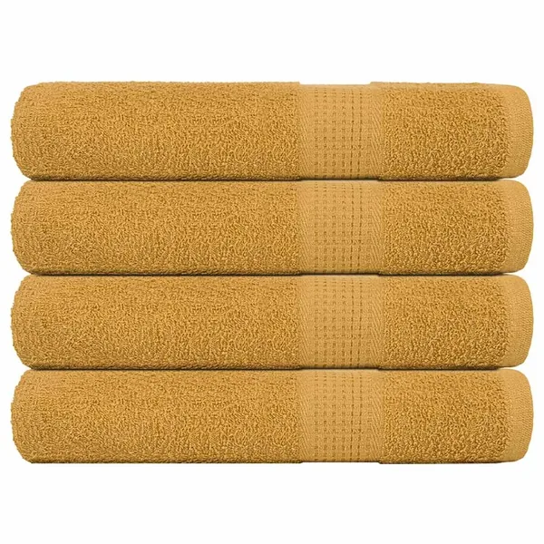 Serviettes de sauna FROGN 4 pcs doré 80x200 cm 360 g/m²