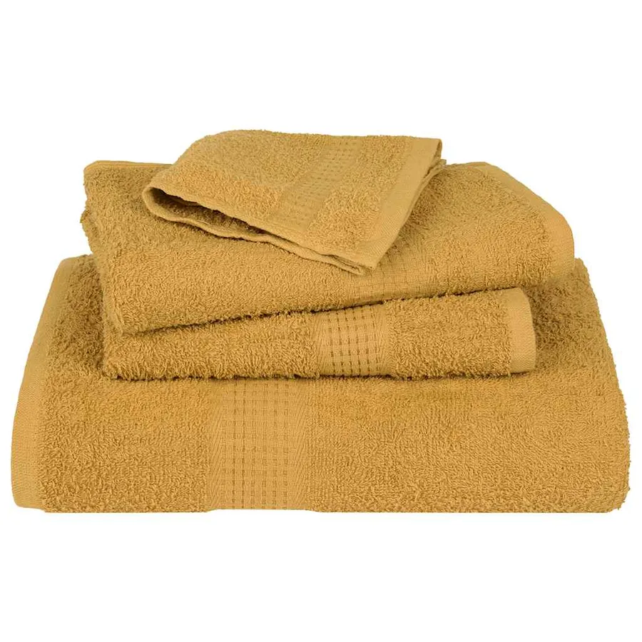 Serviettes de sauna FROGN 4 pcs doré 80x200 cm 360 g/m² - 4