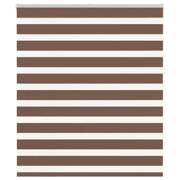 Store zèbre marron 130x150cm largeur du tissu 125,9cm polyester