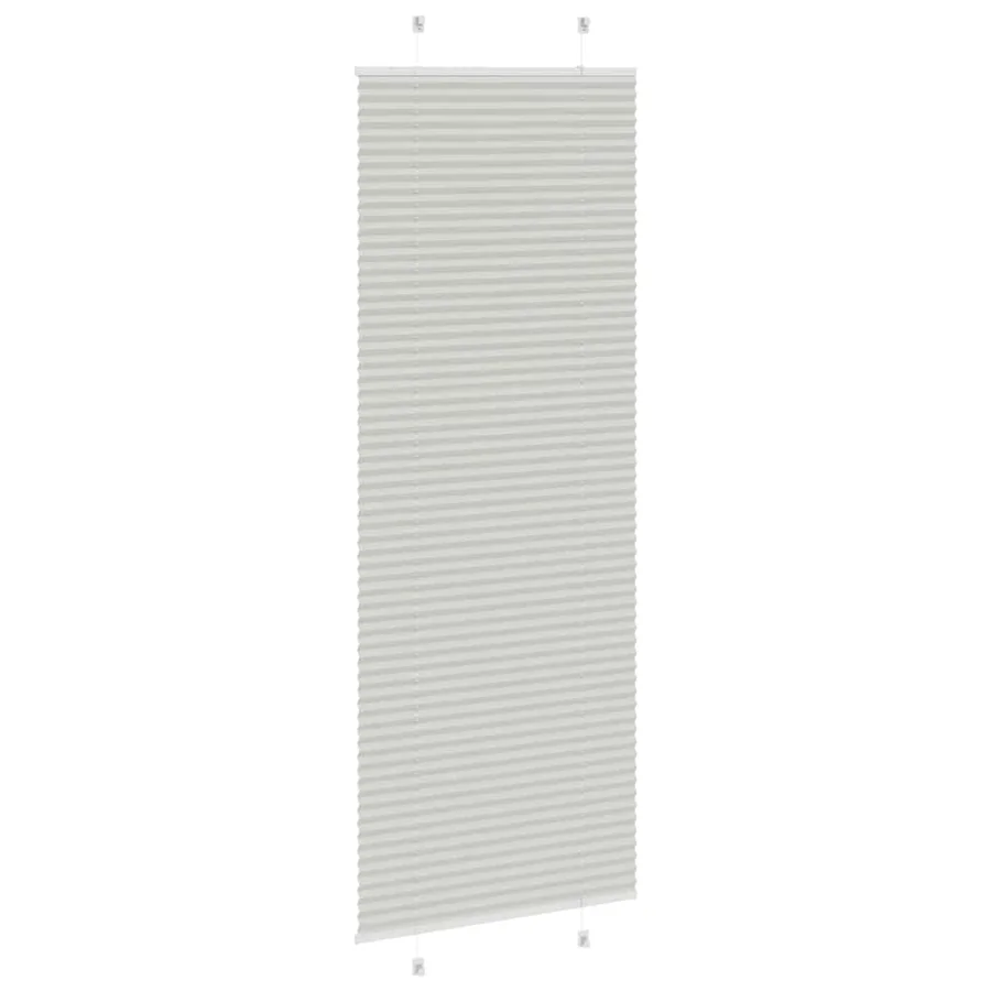 Store plissé gris clair 80x200 cm largeur du tissu 79,4 cm - 4