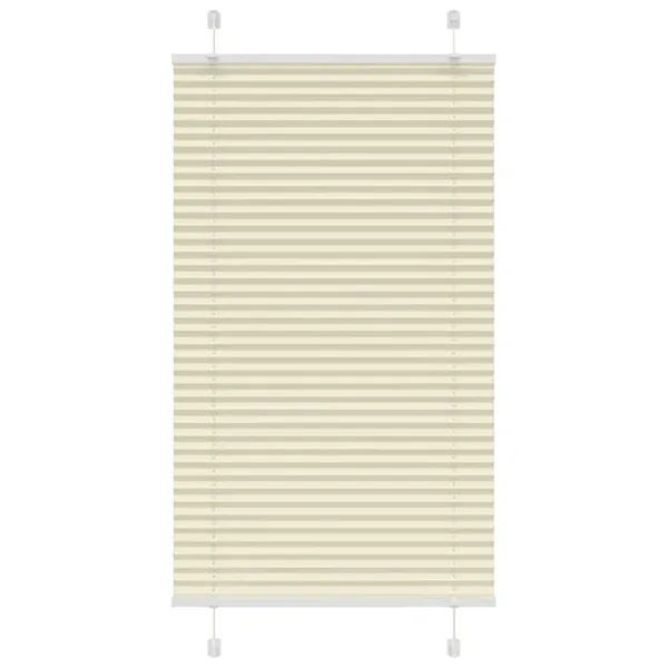 Store plissé crème 70x100 cm largeur du tissu 69,4 cm polyester