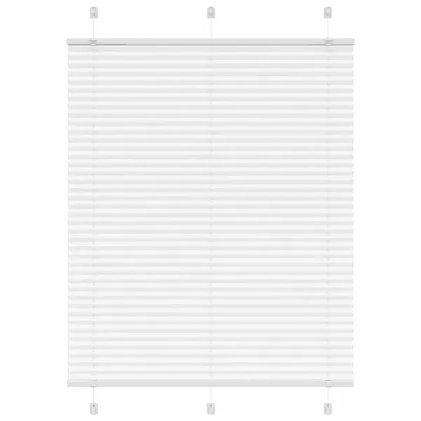 Store plissé blanc 110x150cm largeur du tissu 109,4cm polyester