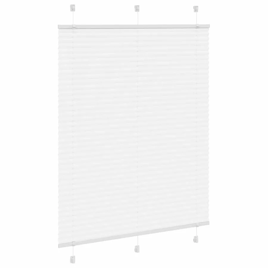 Store plissé blanc 110x150cm largeur du tissu 109,4cm polyester - 3