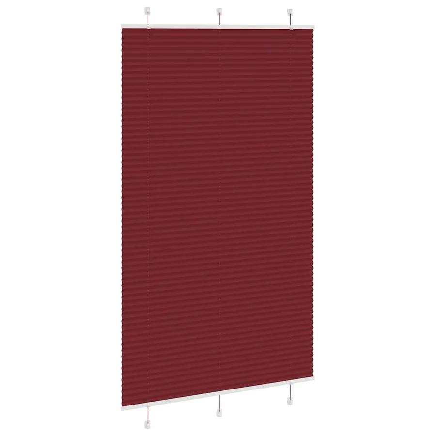 Store plissé rouge bordeaux 115x200 cm largeur du tissu 114,4cm - 3