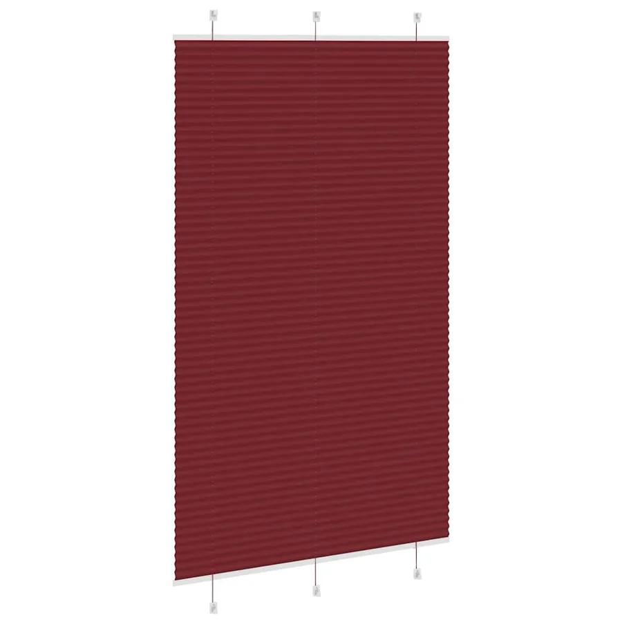 Store plissé rouge bordeaux 115x200 cm largeur du tissu 114,4cm - 4