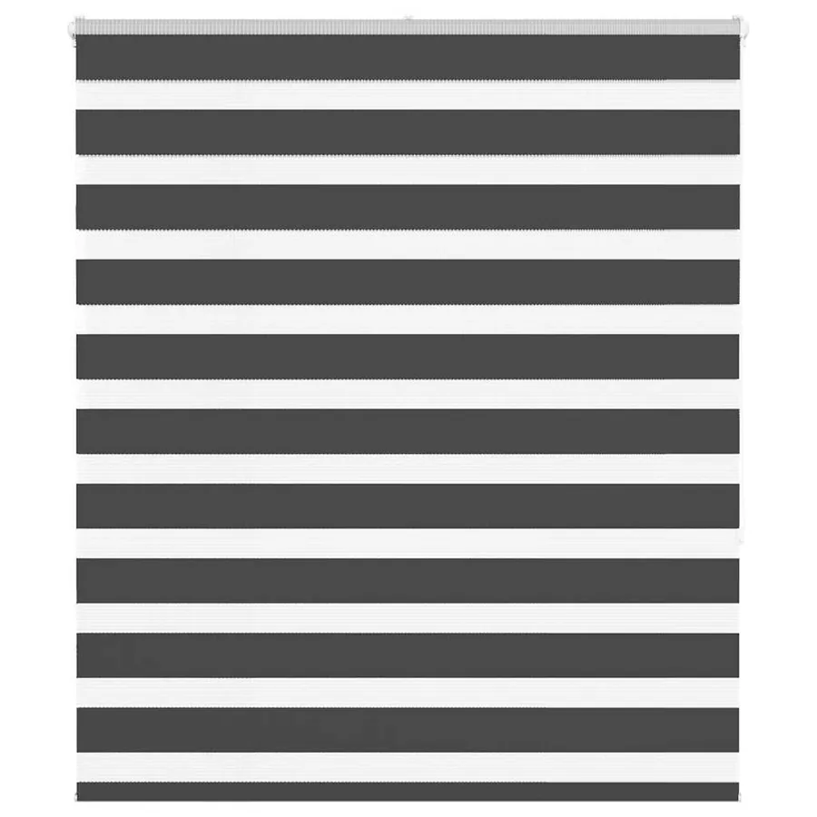 Store zèbre noir 135x150 cm largeur du tissu 130,9 cm polyester