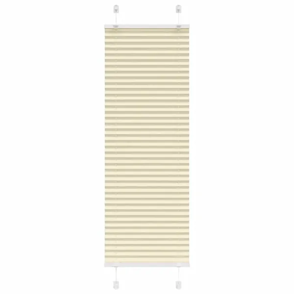 Store plissé crème 40x150 cm largeur du tissu 39,4 cm polyester