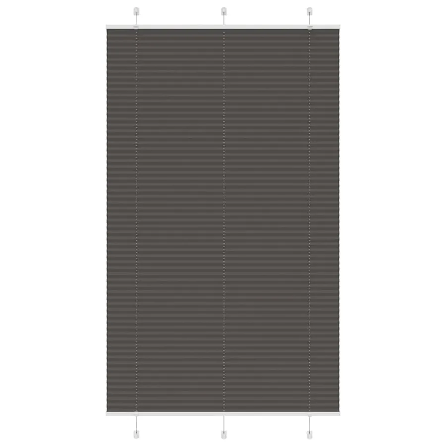 Store plissé noir 115x200 cm largeur du tissu 114,4cm polyester
