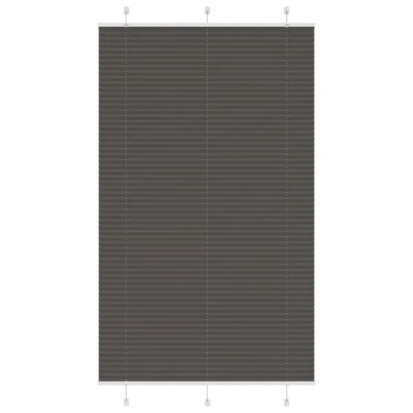 Store plissé noir 115x200 cm largeur du tissu 114,4cm polyester