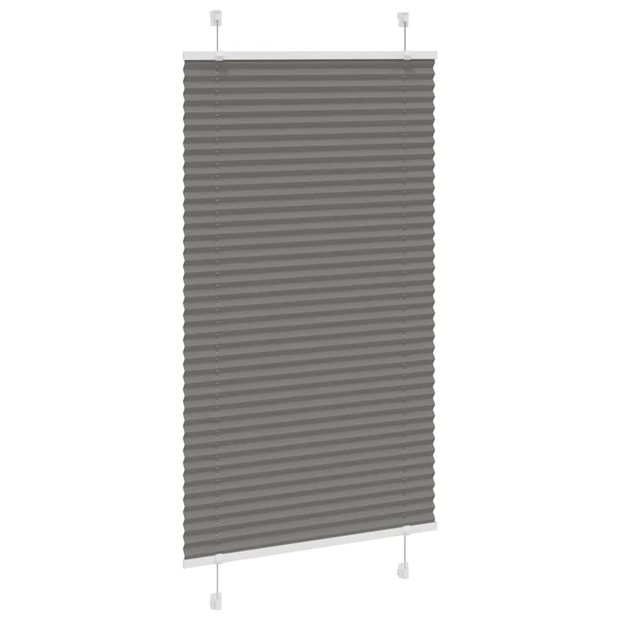 Store plissé anthracite 75x150 cm largeur du tissu 74,4 cm - 3