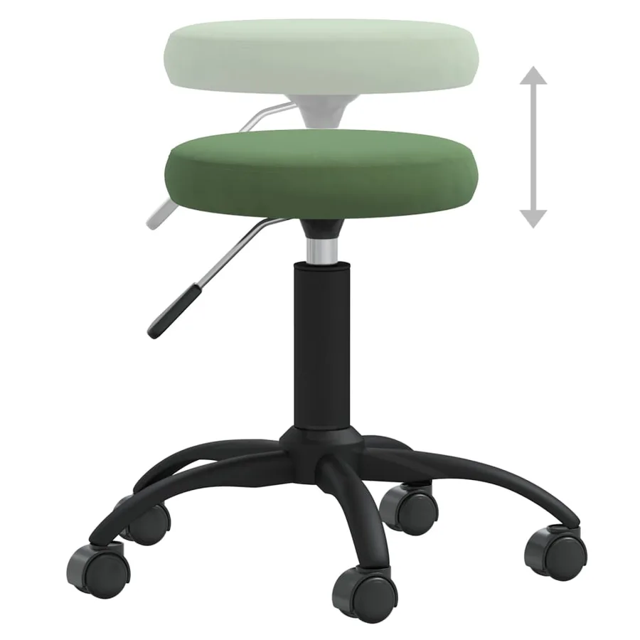 Chaise de salle à manger Vert foncé Velours - 4