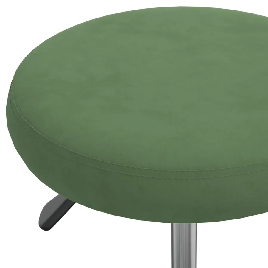 Chaise de salle à manger Vert foncé Velours - 5