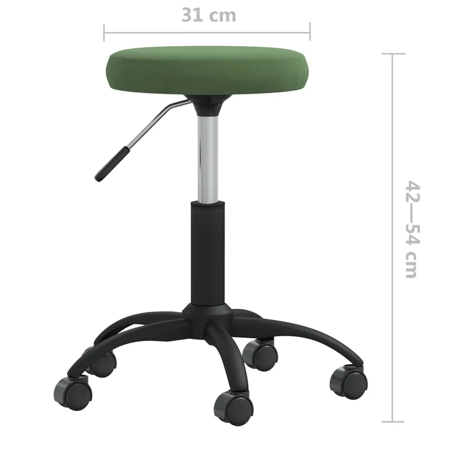 Chaise de salle à manger Vert foncé Velours - 6