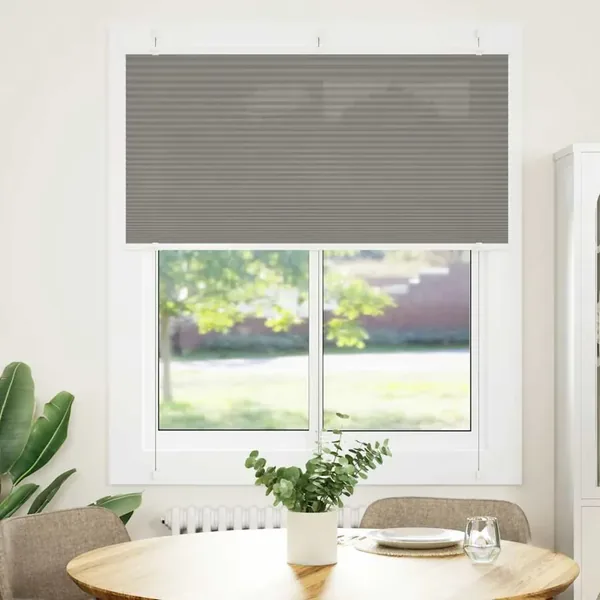 Store plissé anthracite 120x100 cm largeur du tissu 119,4 cm
