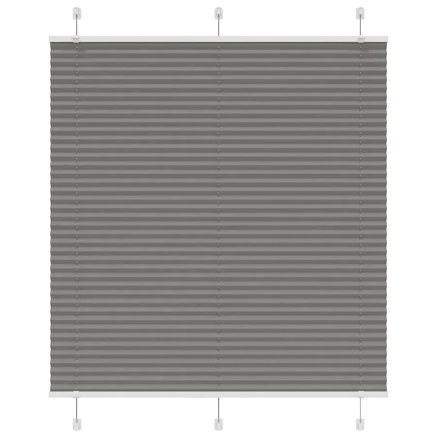 Store plissé anthracite 120x100 cm largeur du tissu 119,4 cm - 2