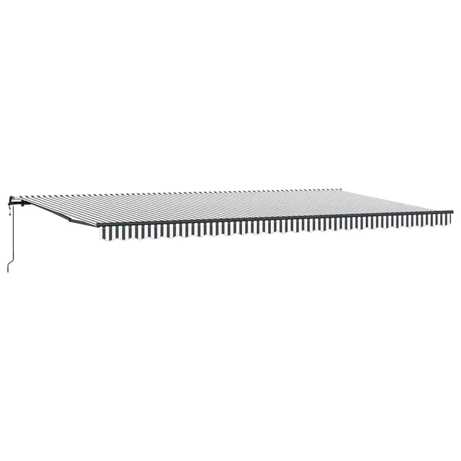 Auvent rétractable automatique anthracite blanc 600x300 cm - 2