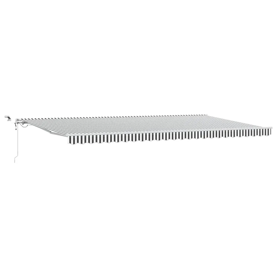 Auvent rétractable automatique avec LED anthracite et blanc - 10
